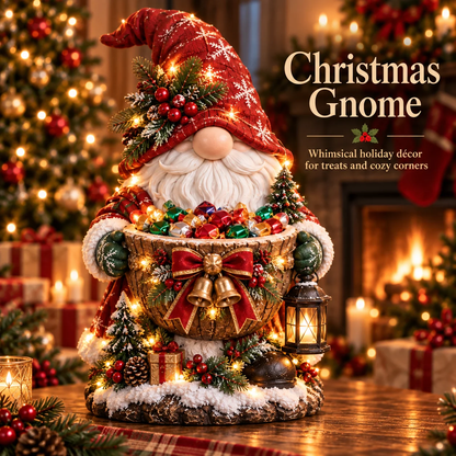 🔥Hot Sale 49% OFF❤️ Cardinal Christmas Treat Bowl™ – Lighted Holiday Candy Bowl & Tabletop Decor