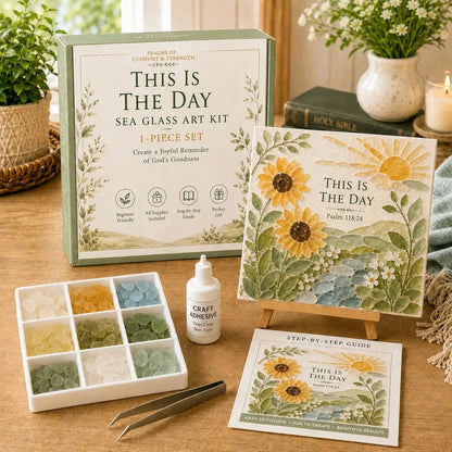 Psalms of Comfort and Strength Sea Glass Art Kit