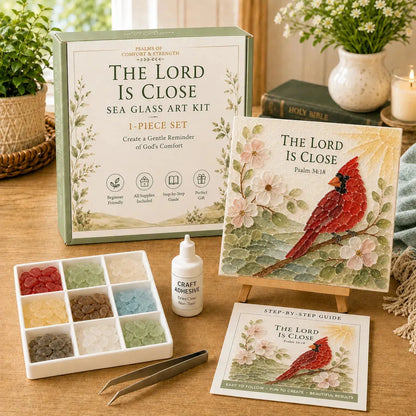 Psalms of Comfort and Strength Sea Glass Art Kit